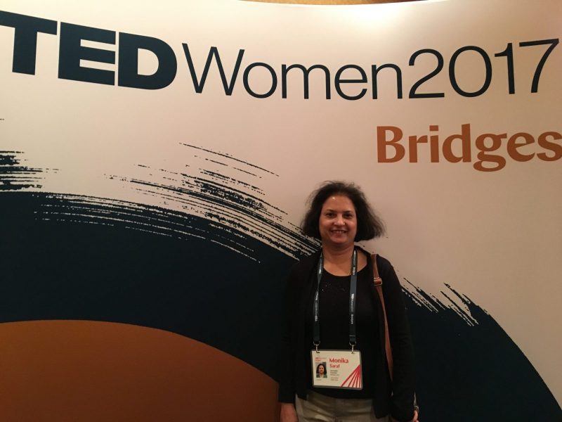 Anuvaadika Monika Saraf at TEDWomen 2017 at New Orleans as a TED Hindi Translator